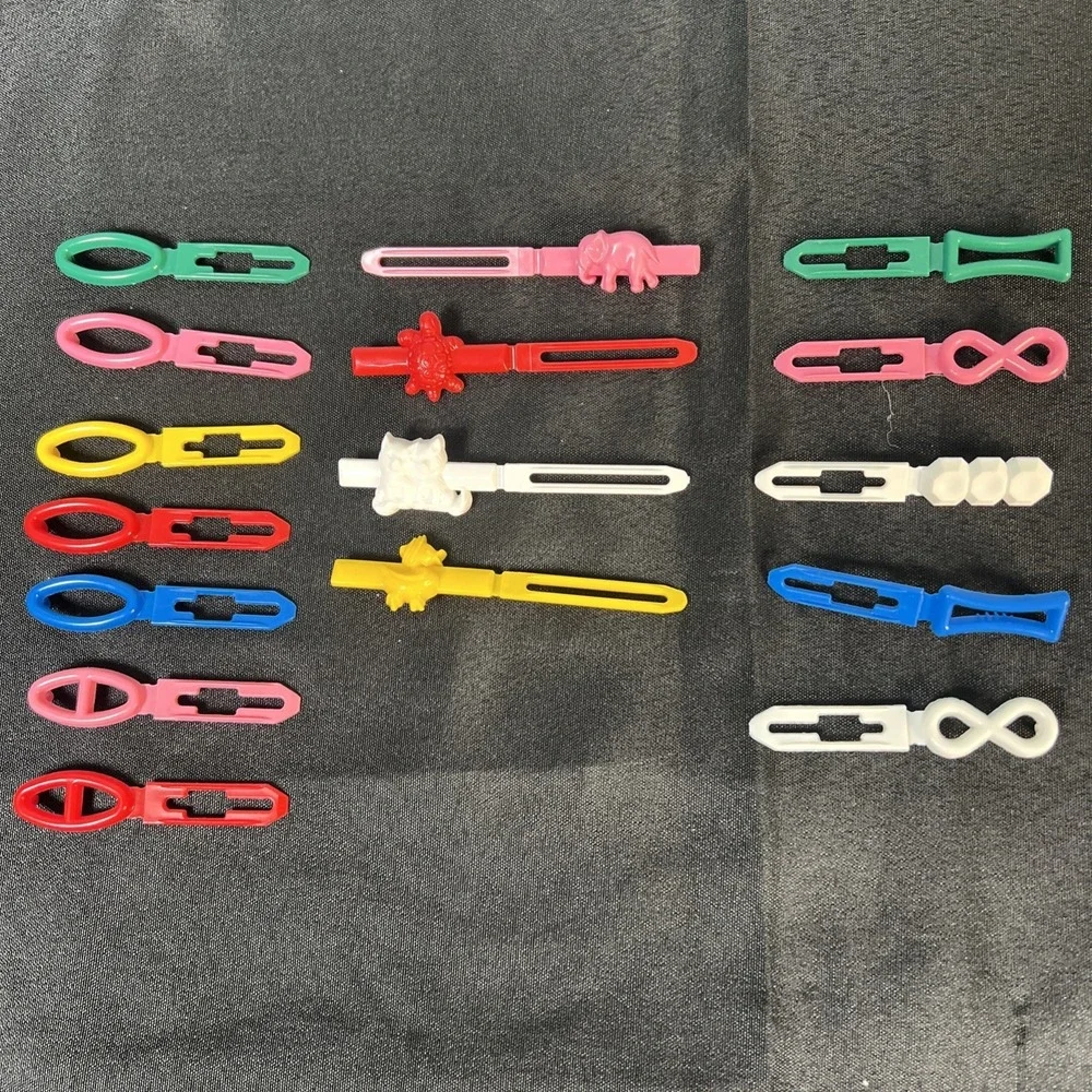 Vintage Tip Top Self Clasp One Piece Hair Barrettes Clip Bundle‎  - Small- New